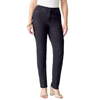 Roaman's Women's Plus Size Classic Stretch Straight Leg Jean