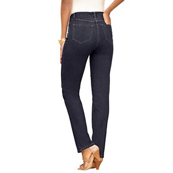 Roaman's Women's Plus Size Plus Size Classic Stretch Straight Leg Jean