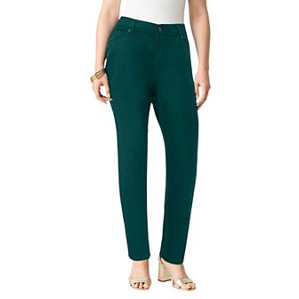 Roaman's Women's Plus Size Plus Size Classic Stretch Straight Leg Jean