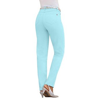 Roaman's Women's Plus Size 24/7 Stretch Straight Leg Jean