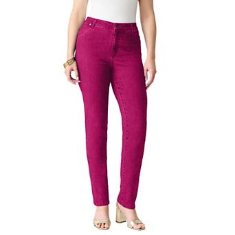 Roaman's Women's Plus Size Classic Stretch Straight Leg Jean