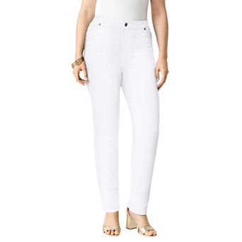 Roaman's Women's Plus Size Plus Size Classic Stretch Straight Leg Jean