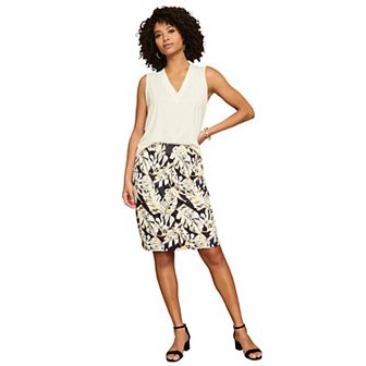 Roaman's Women's Plus Size Ultrasmooth Fabric V Neck Tank