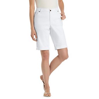 Woman Within Plus Size Stretch-Denim Five-Pocket Bermuda Jeans Shorts
