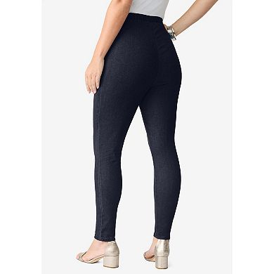 Roaman's Women's Plus Size Comfort Stretch Slim Leg Jean