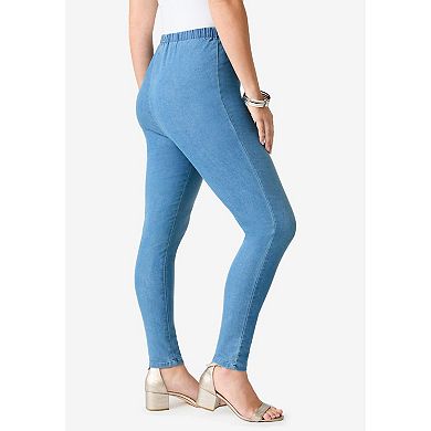Roaman's Women's Plus Size Comfort Stretch Slim Leg Jean