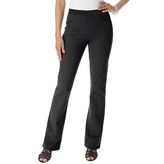 Roaman's Women's Plus Size Tall Plus Size Invisible Stretch All Day Bootcut Jean