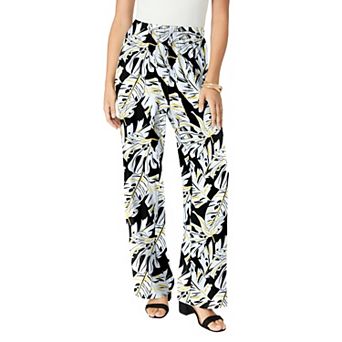 Roaman's Women's Plus Size Ultrasmooth Fabric Wide-Leg Pant