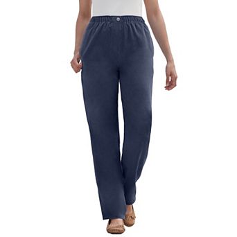Woman Within Plus Size Tall 7-Day Corduroy Straight-Leg Pant