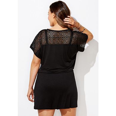 Swimsuits for All Women's Emmie Crochet Cover Up Tunic