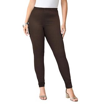 Roaman's Women's Plus Size Tall Plus Size Comfort Stretch Slim Leg Jean