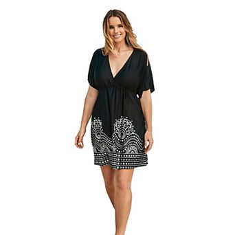 Swimsuits for All Women's Kate V-Neck Cover Up Dress