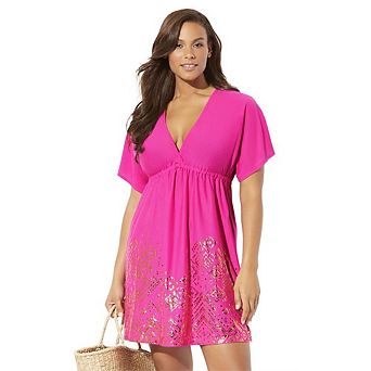 Swimsuits for All Women's Kate V-Neck Cover Up Dress