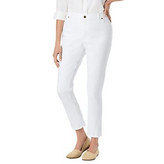 Woman Within Plus Size Stretch-Denim Slim-Leg Five-Pocket Jeans
