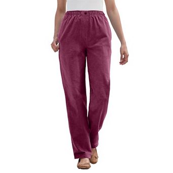 Woman Within Plus Size Petite 7-Day Corduroy Straight-Leg Pant