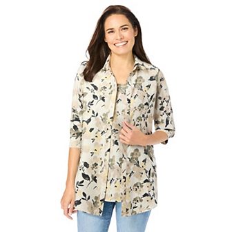 Woman Within Plus Size 2 pc Shirt And Tank