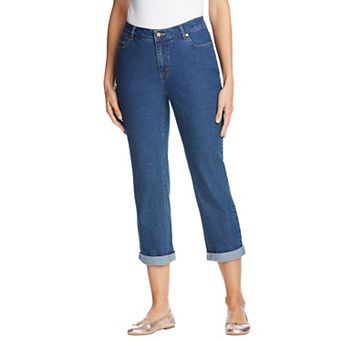 Woman Within Plus Size Tall Stretch Denim Five-Pocket Girlfriend Jeans