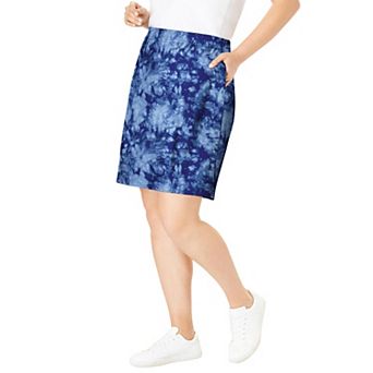 Woman Within Plus Size Stretch Cotton Skort