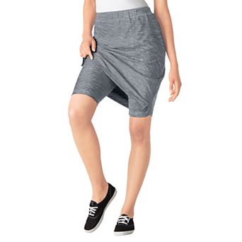 Woman Within Plus Size Stretch Cotton Skort