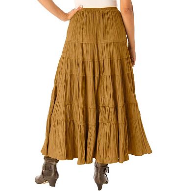 Woman Within Plus Size Moleskin Skirt