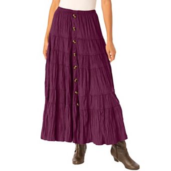 Woman Within Plus Size Moleskin Skirt