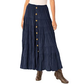 Woman Within Plus Size Moleskin Skirt