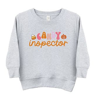Candy Inspector Colorful Toddler Graphic Sweatshirt