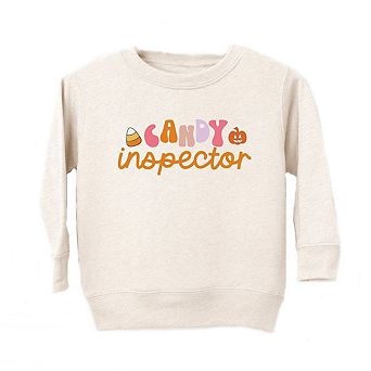 Candy Inspector Colorful Toddler Graphic Sweatshirt