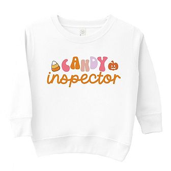 Candy Inspector Colorful Toddler Graphic Sweatshirt