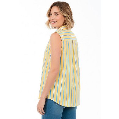 Woman Within Plus Size Perfect Sleeveless Shirt