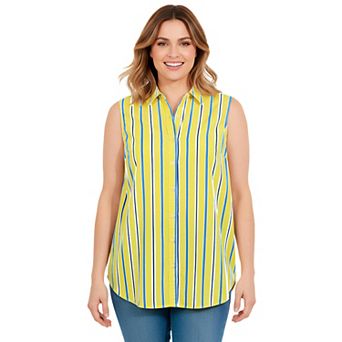 Woman Within Plus Size Perfect Sleeveless Shirt
