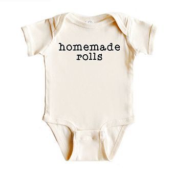 Homemade Rolls Typewriter Baby Bodysuit