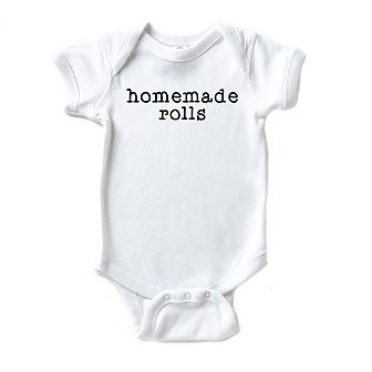 Homemade Rolls Typewriter Baby Bodysuit