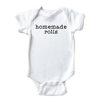 Homemade Rolls Typewriter Baby Bodysuit