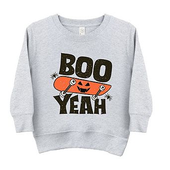 Boo Yeah Skateboard Toddler Graphic Sweatshirt