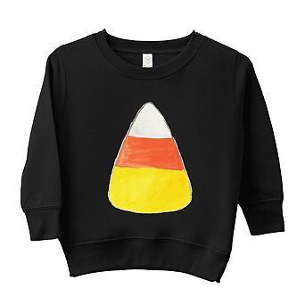 Watercolor Candy Corn Toddler Graphic Sweatshirt