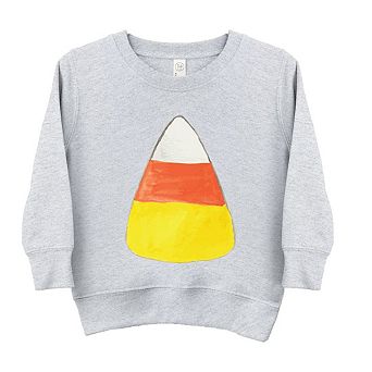 Watercolor Candy Corn Toddler Graphic Sweatshirt