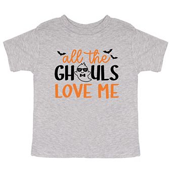 All The Ghouls Love Me Bats Youth Short Sleeve Graphic Tee
