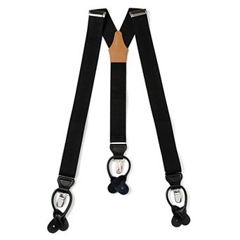 Black Clip/button Suspenders