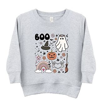 Boo Collage Toddler Graphic Sweatshirt
