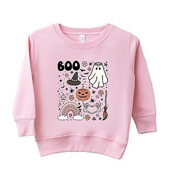 Boo Collage Toddler Graphic Sweatshirt
