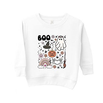 Boo Collage Toddler Graphic Sweatshirt