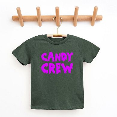 Candy Crew Puff Print Toddler Short Sleeve Graphic Tee