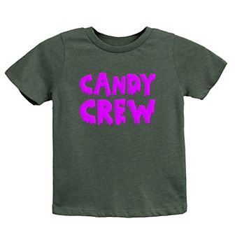 Candy Crew Puff Print Toddler Short Sleeve Graphic Tee