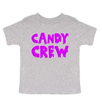 Candy Crew Puff Print Toddler Short Sleeve Graphic Tee