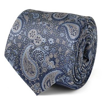 Blue & Gray Paisley Men's Tie