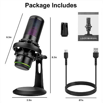 Usb Microphone With Noise Cancellation