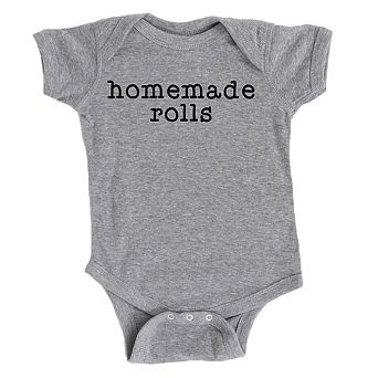Homemade Rolls Typewriter Baby Bodysuit