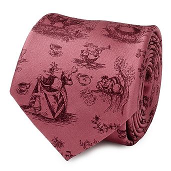 Alice In Wonderland Dusty Red Men's Tie