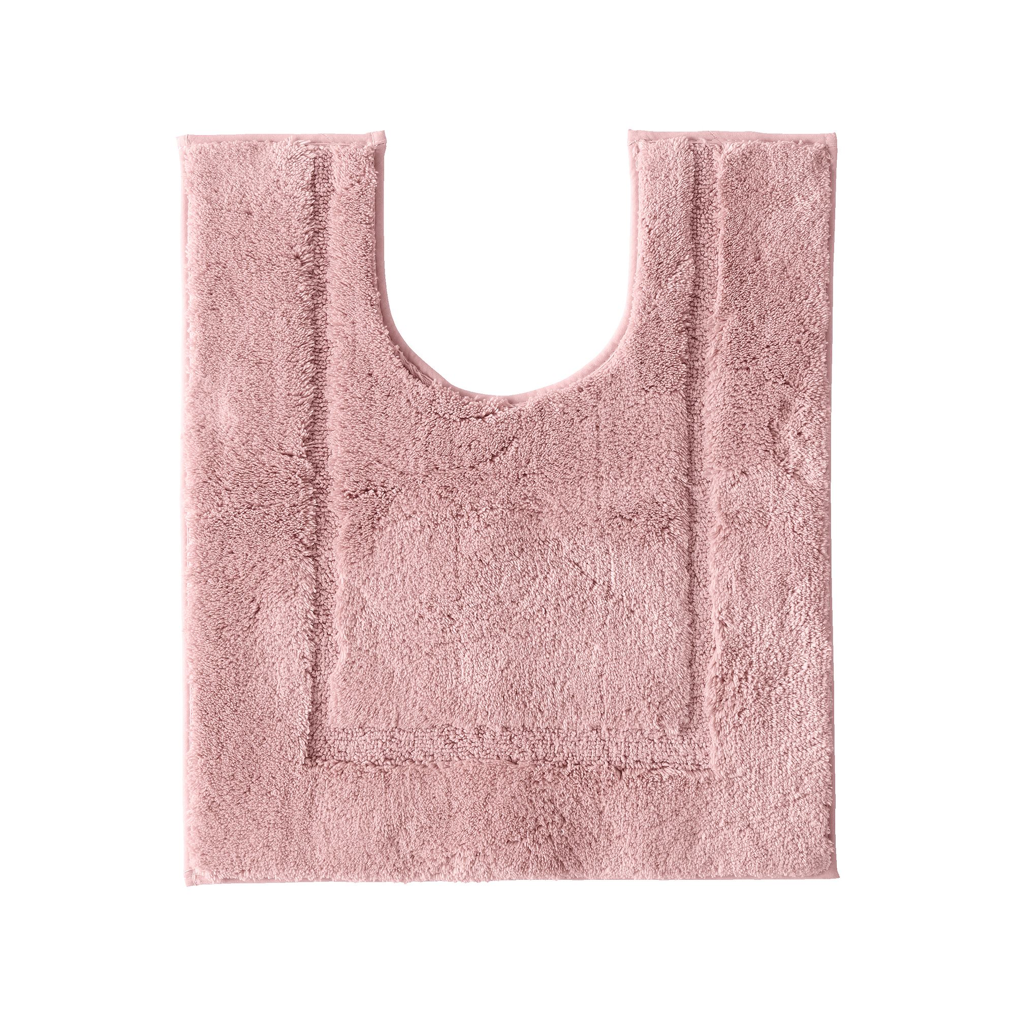 Lands End Cotton Non-skid Contour Bath Rug, Dusty Thistle